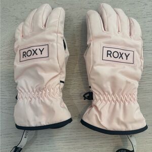 Roxy girls light pink waterproof & insulated gloves 10/12
